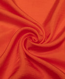Orange Plain Uppada Silk Fabric