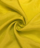 Lemon Yellow Plain Uppada Silk Fabric