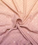 Oatmeal ChikanKari Embroidery Rayon Fabric