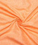 Peach Jacquard Pattern Khadi Fabric