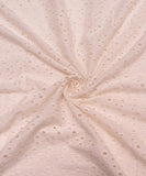 Off White Cutwork Cotton Hakoba Fabric