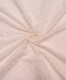 Off White Cutwork Cotton Hakoba Fabric