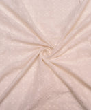 Off White Cutwork Cotton Hakoba Fabric