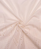 Off White Cutwork Cotton Hakoba Fabric