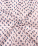 White Floral Printed Chanderi Fabric