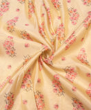 Mint Floral Printed Tissue Silk Fabric