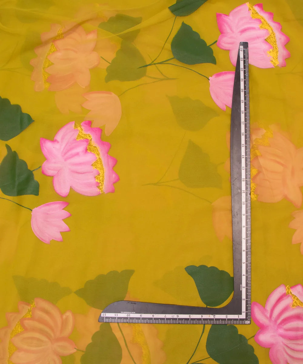 Hand Paint Saree Fabric