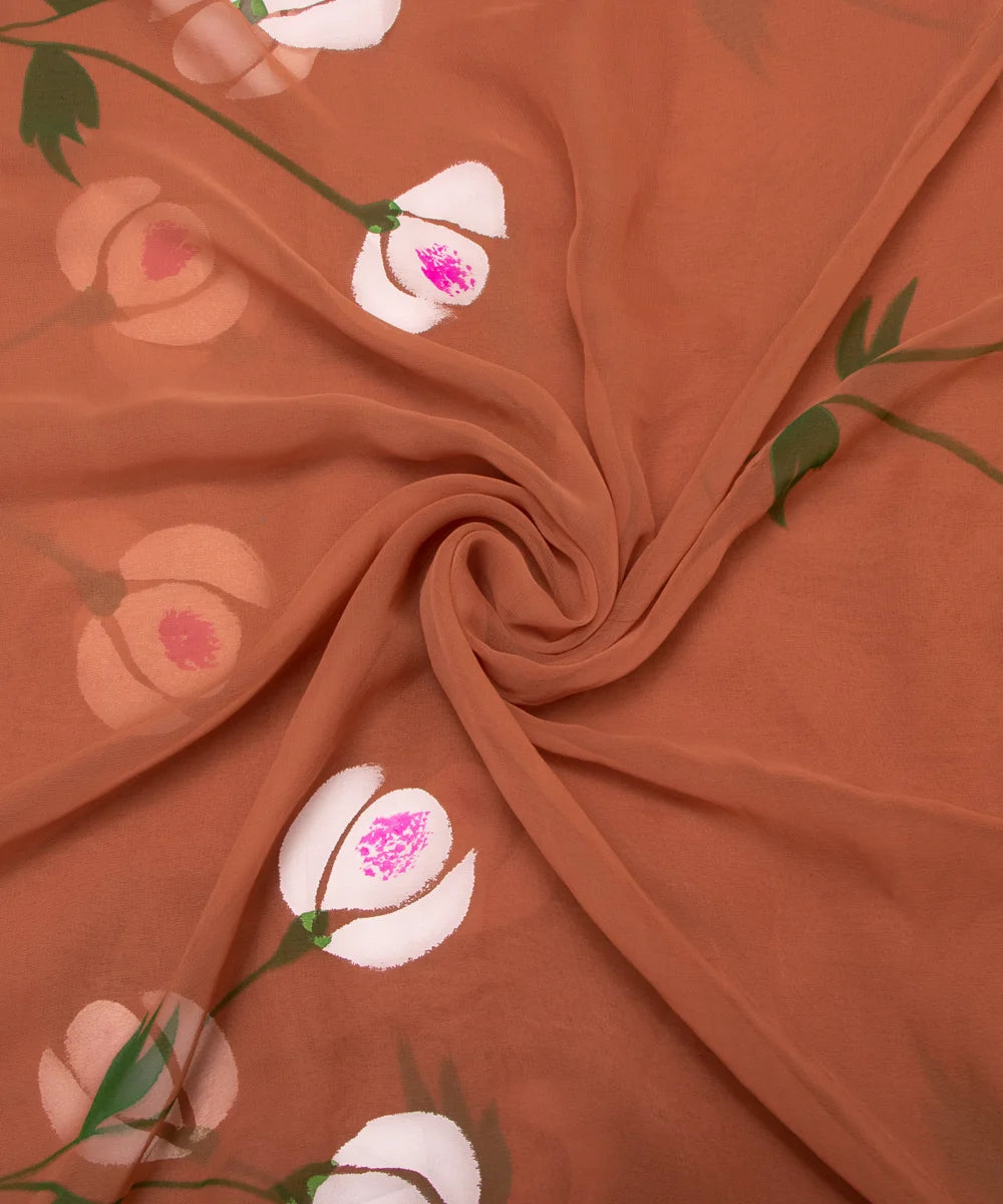 Hand Paint Saree Fabric