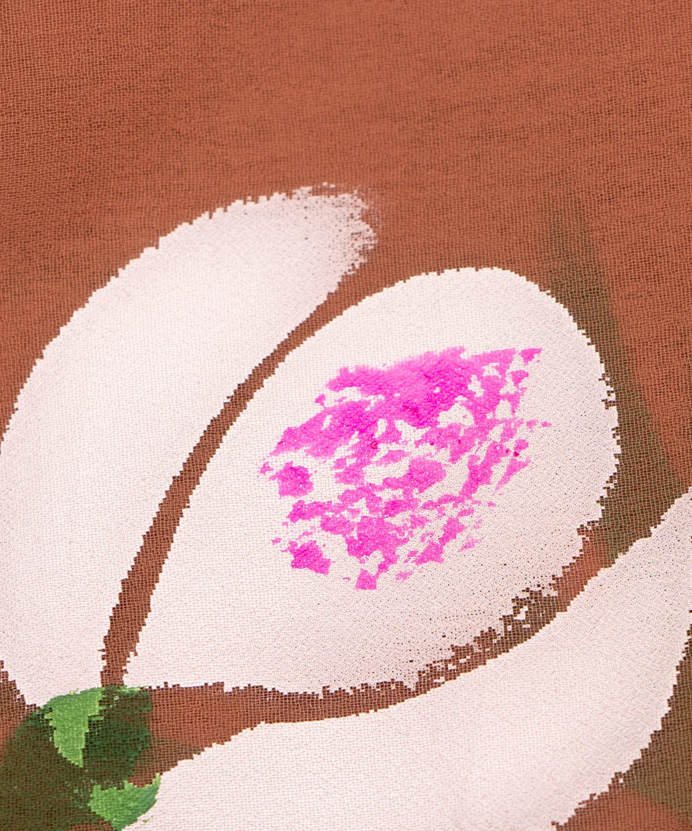 Hand Paint Saree Fabric