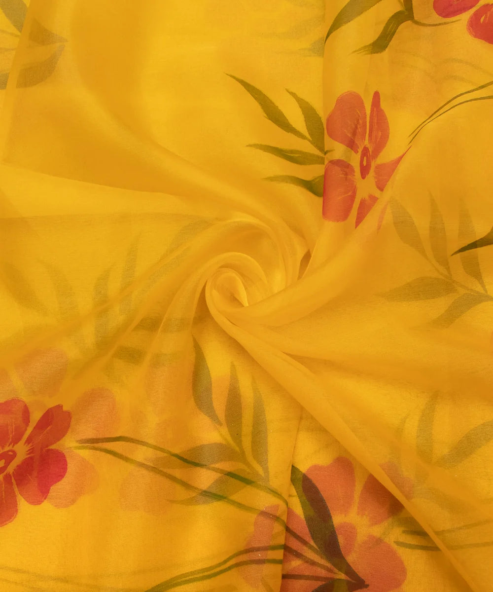 Hand Paint Organza Fabric