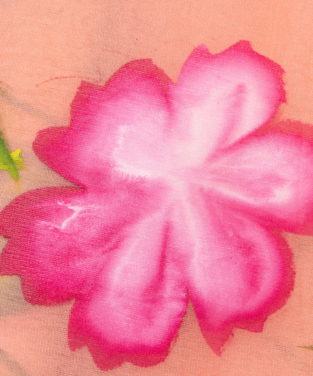 Buy Hand Painting Organza Fabric Online