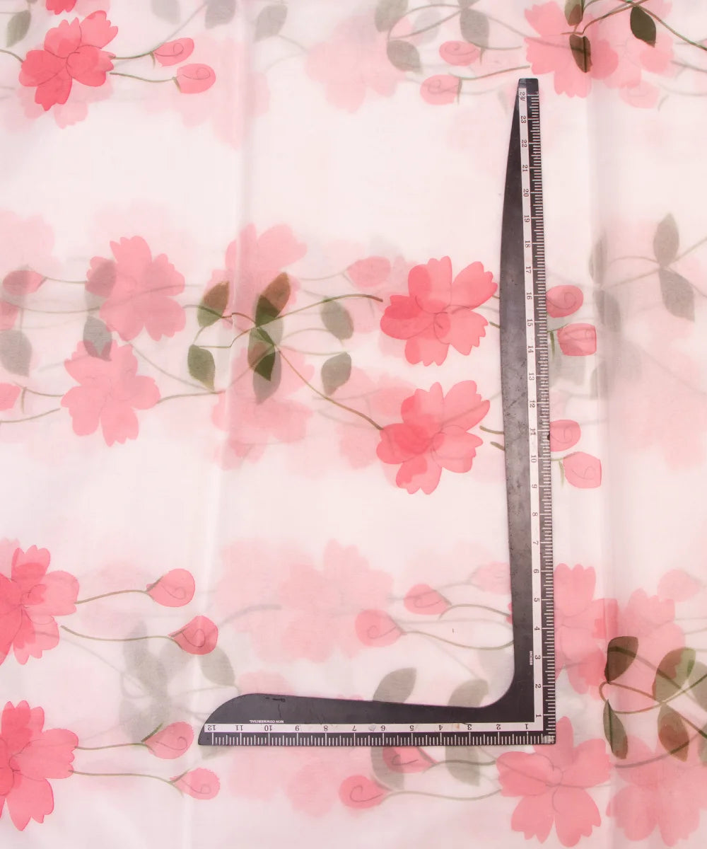 Buy Hand Painting Organza Fabric Online