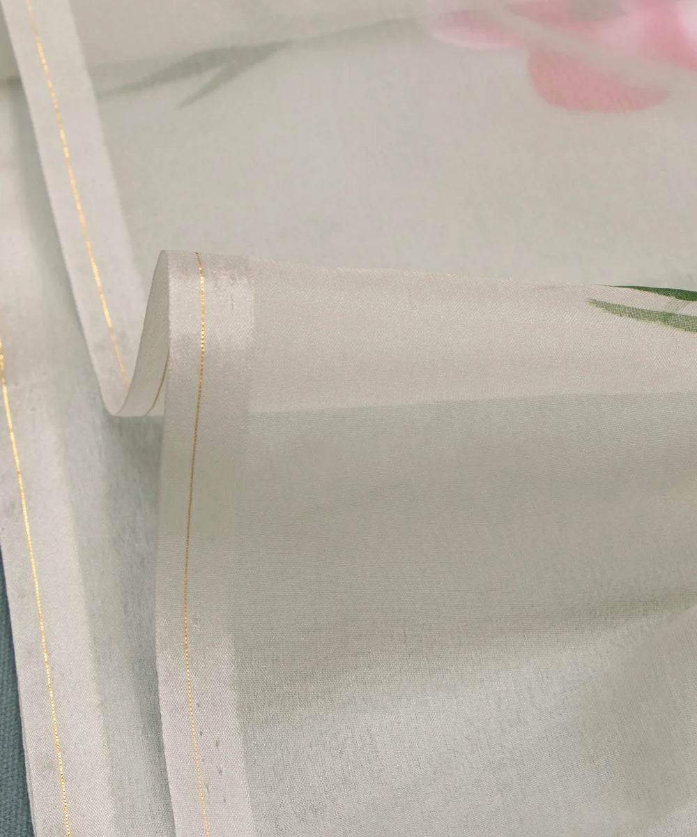 Buy Hand Painting Organza Fabric Online