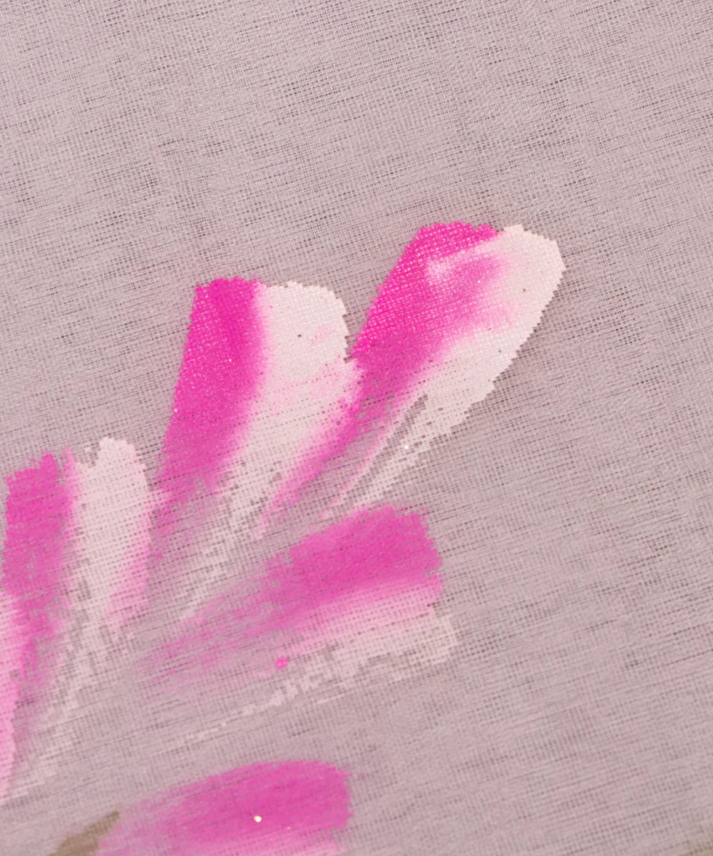 Buy Hand Painting Organza Fabric Online