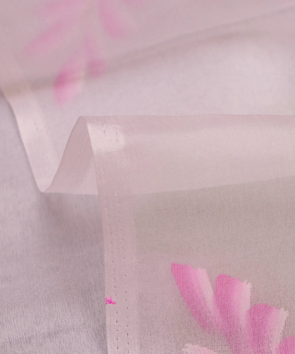 Buy Hand Painting Organza Fabric Online