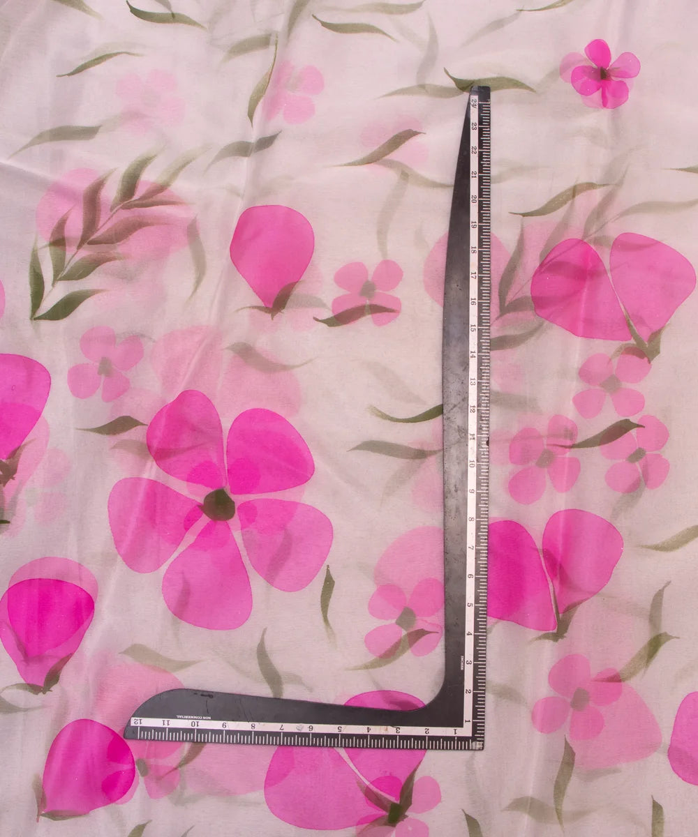 Buy Hand Painting Organza Fabric Online