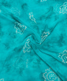 Firozi Bandhani Print Georgette Fabric