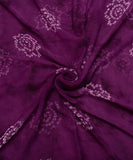 Wine Bandhani Print Georgette Fabric