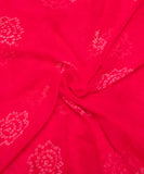 Hot Pink Bandhani Print Georgette Fabric