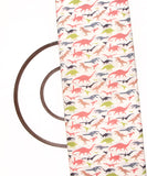 White Colour Animal Printed Cotton Fabric