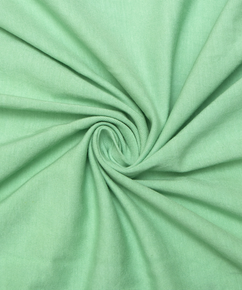 Sea Green Colour Plain Hosiery Fabric