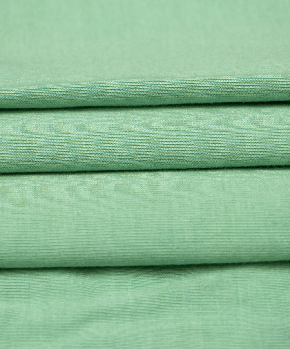 Sea Green Colour Plain Hosiery Fabric