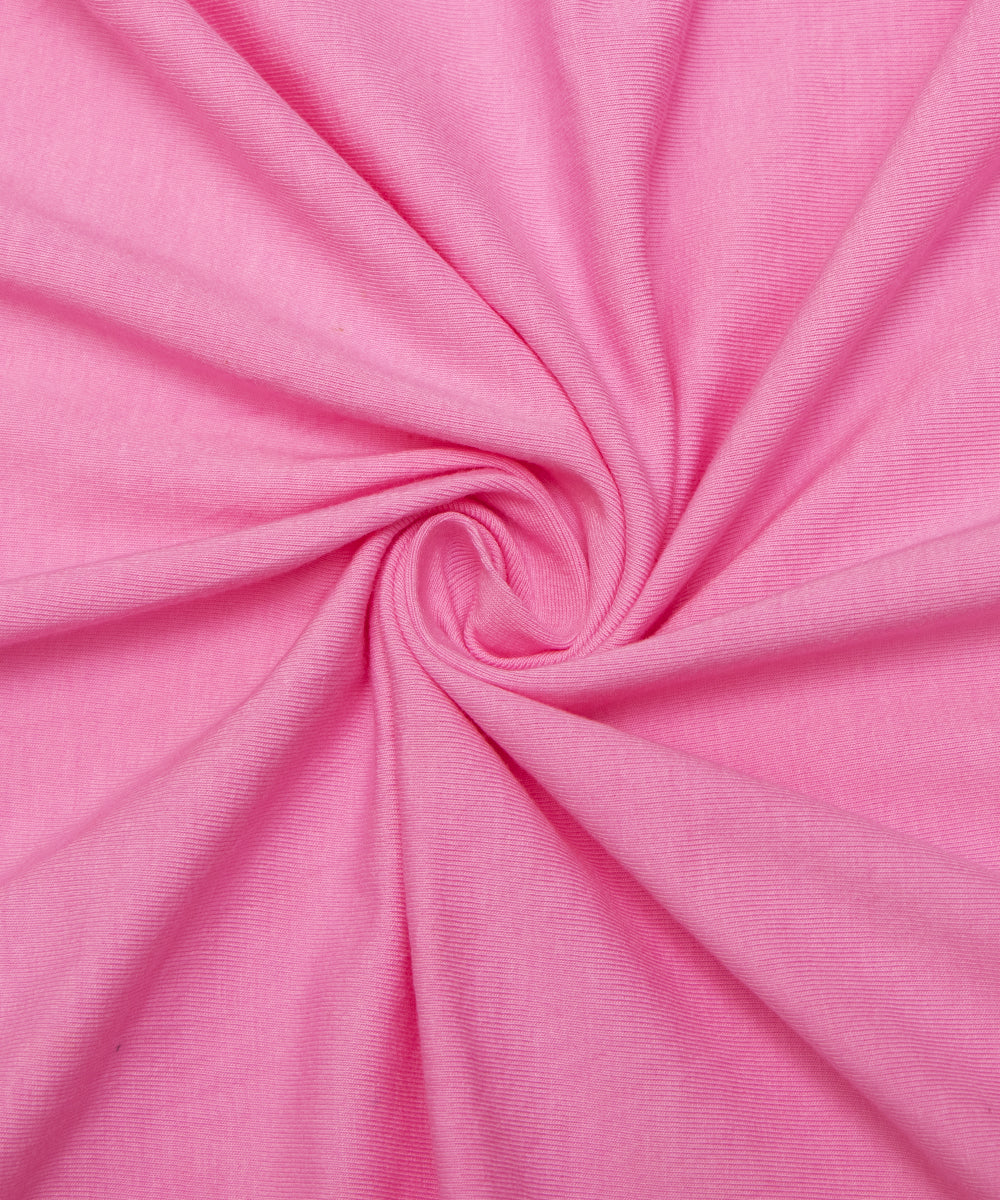 Pink Colour Plain Hosiery Fabric