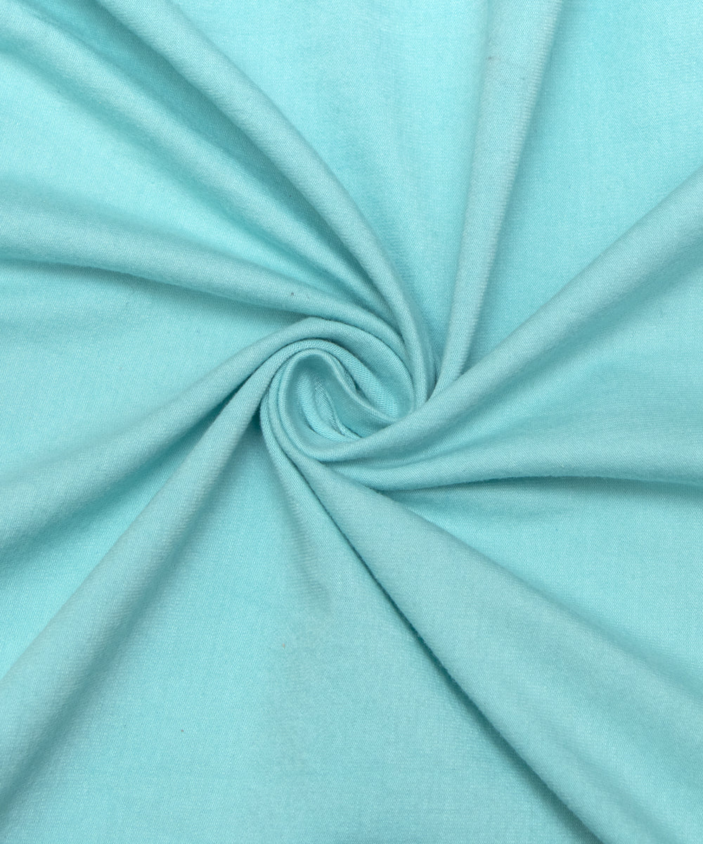 Light Blue Colour Plain Hosiery Fabric