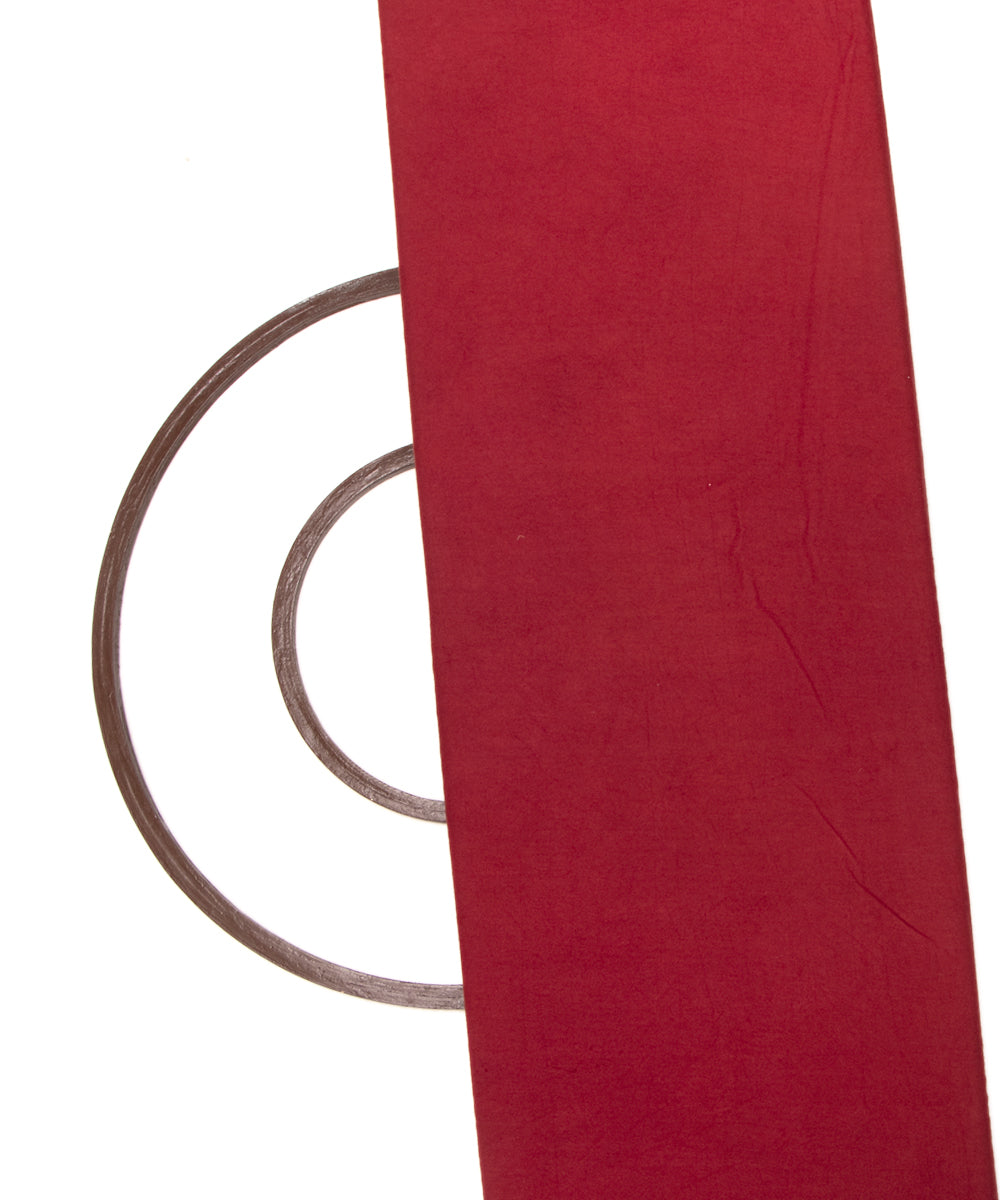 Maroon Colour Plain Hosiery Fabric