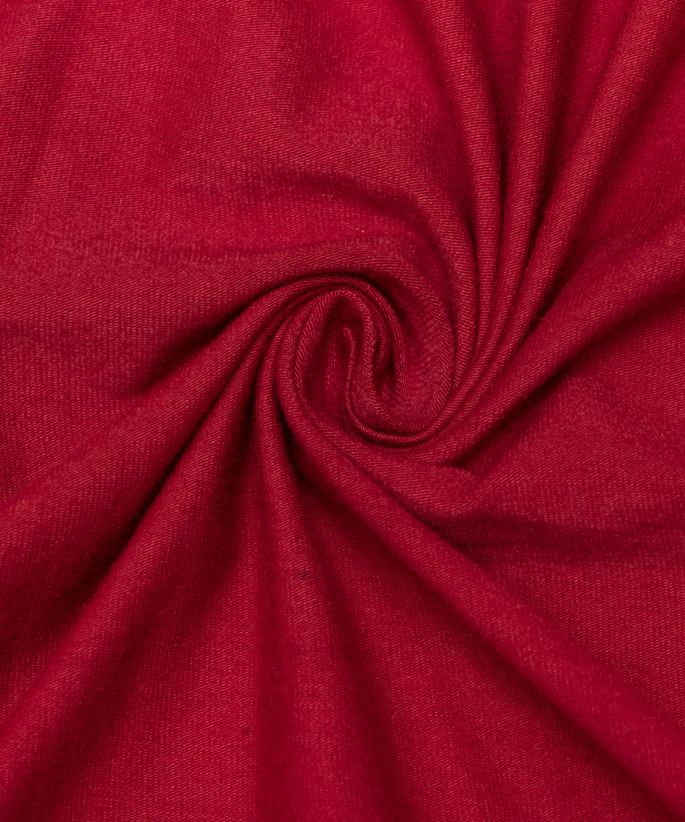 Maroon Colour Plain Hosiery Fabric