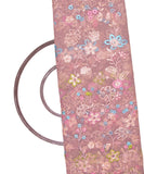 Mauve Colour Sequin Net Embroidery Fabric