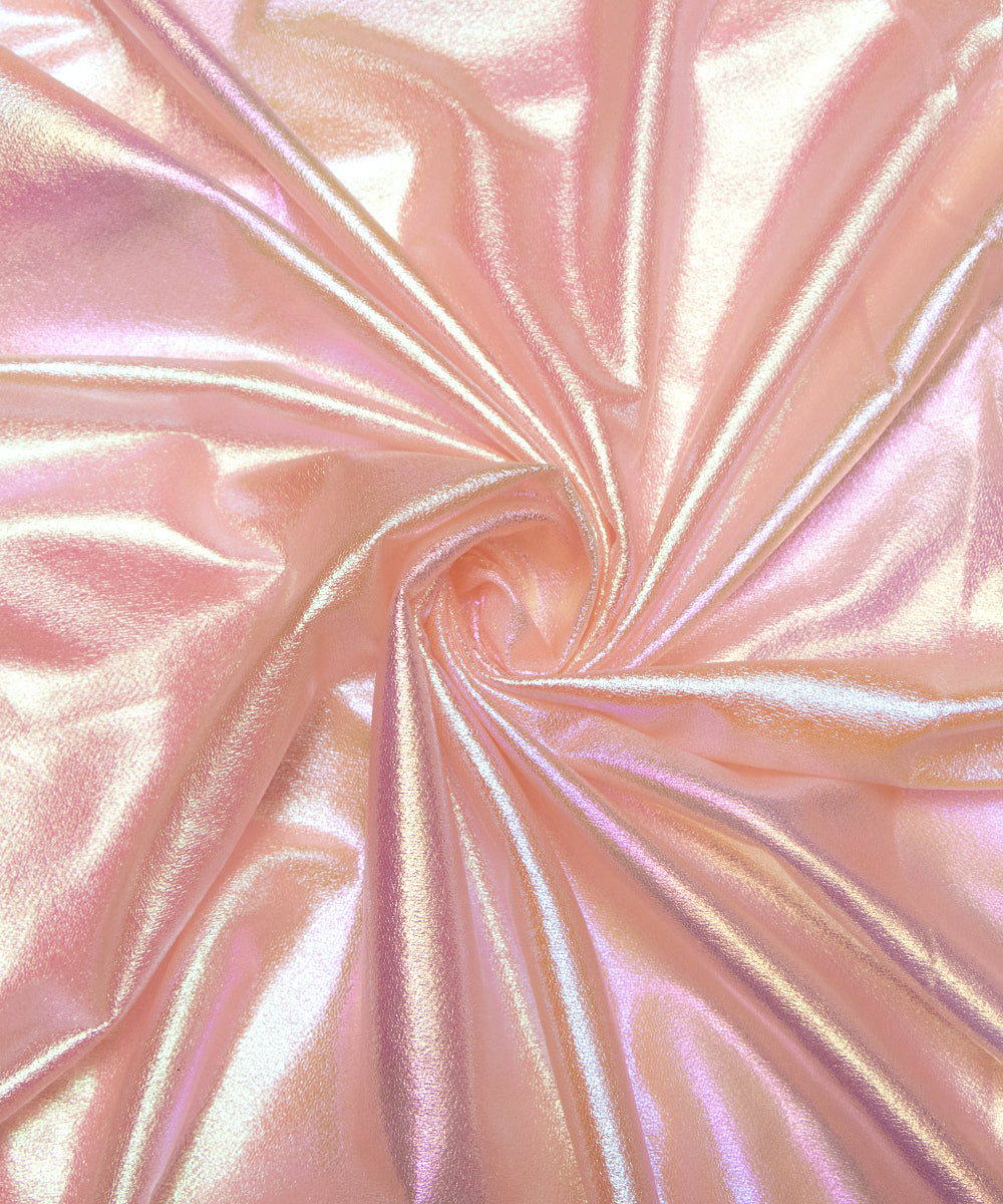 Peach Colour Rainbow Imported Lycra Fabric