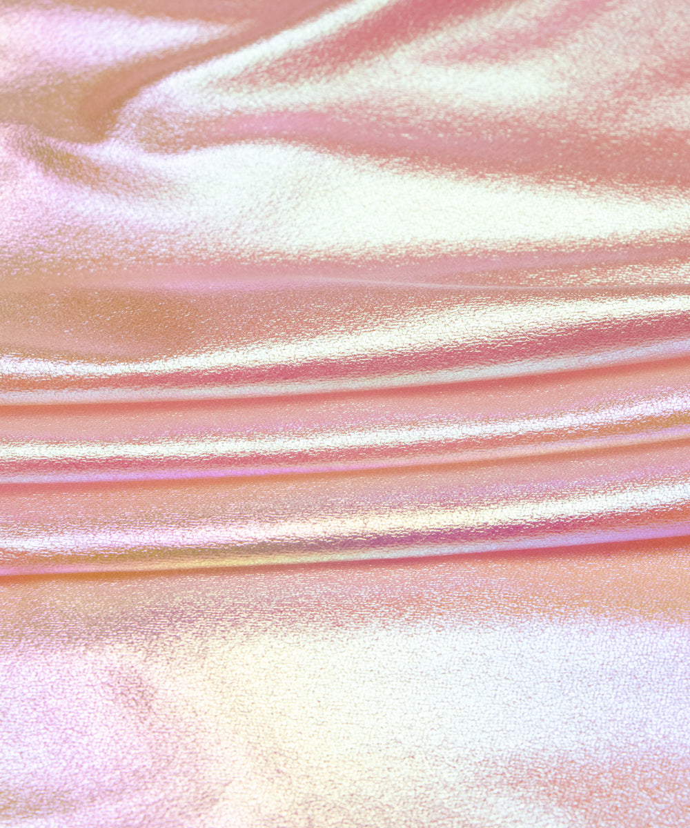 Peach Colour Rainbow Imported Lycra Fabric