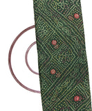 Dark Green Colour Bandhani Print Georgette Fabric