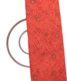 Orange Colour Bandhani Print Georgette Fabric