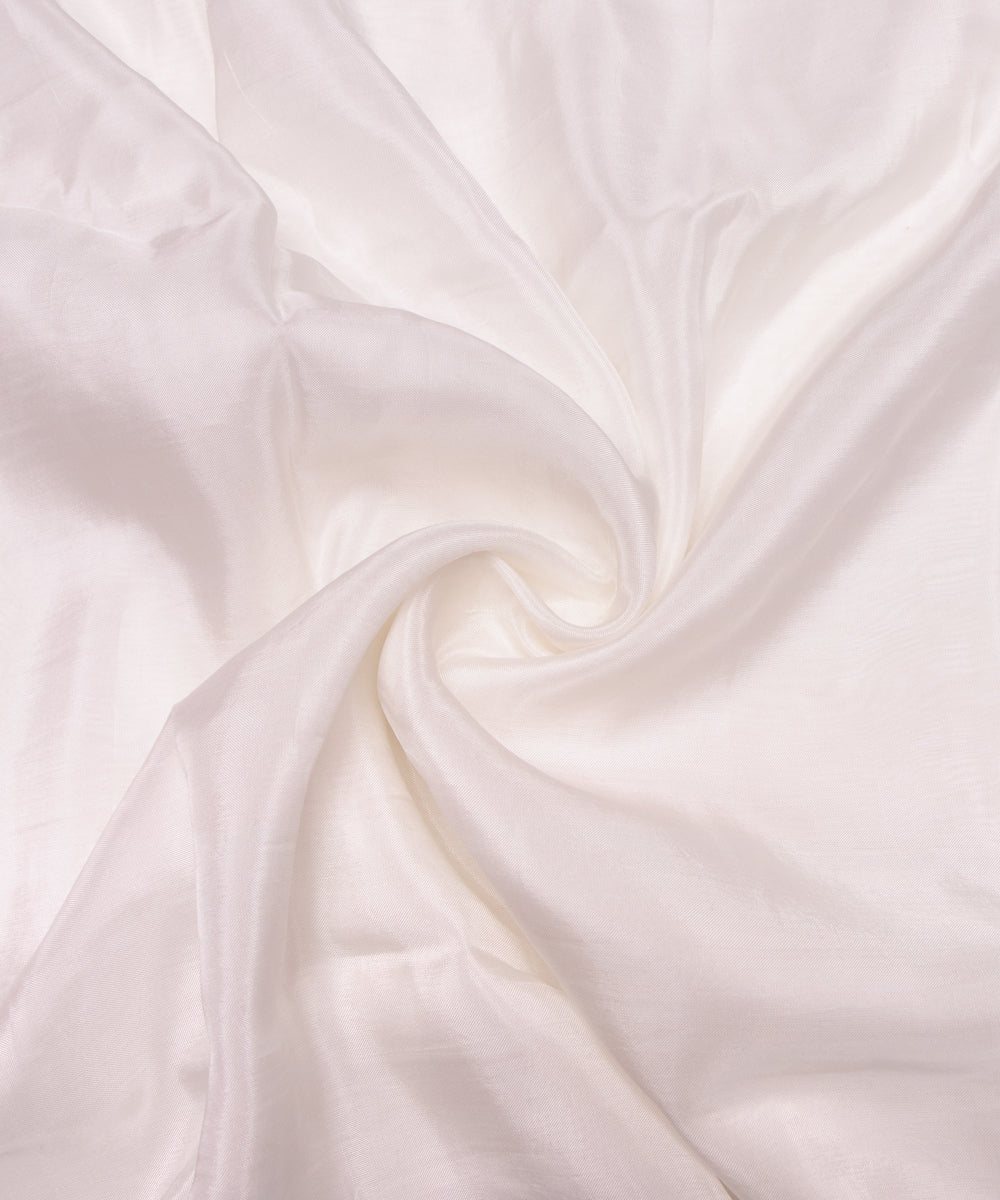 White Dyeable Viscose Pure Plain Uppada Fabric