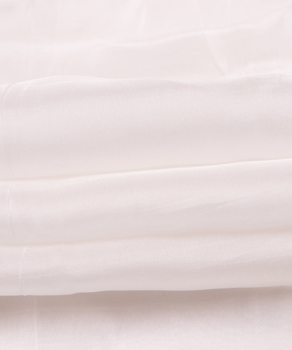 White Dyeable Viscose Pure Plain Uppada Fabric