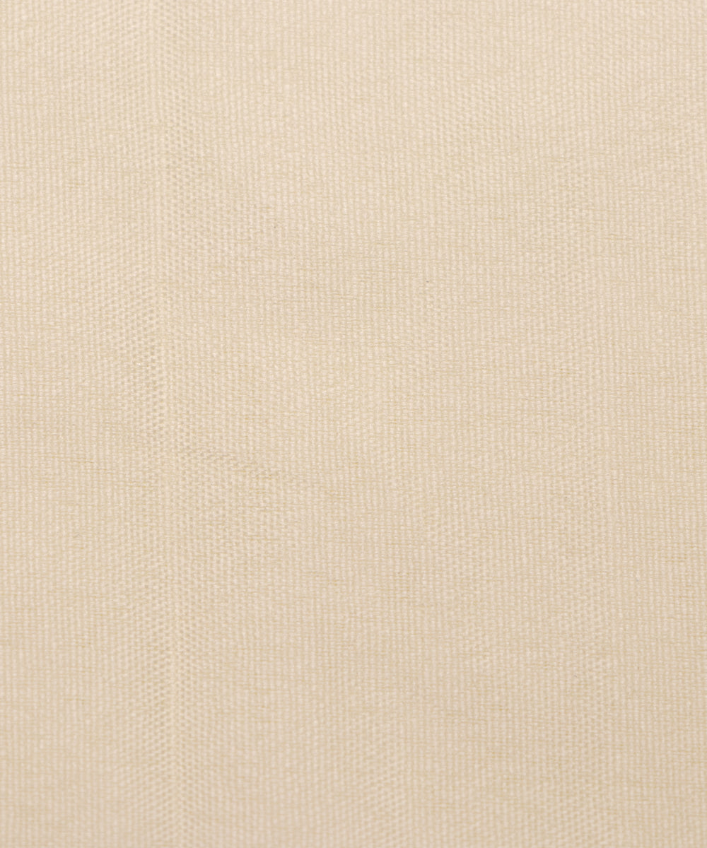 Cream Colour Plain Crepe Fabric