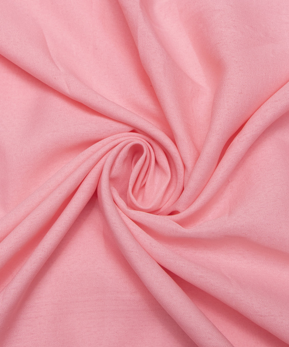 Baby Pink Colour Plain Crepe Fabric