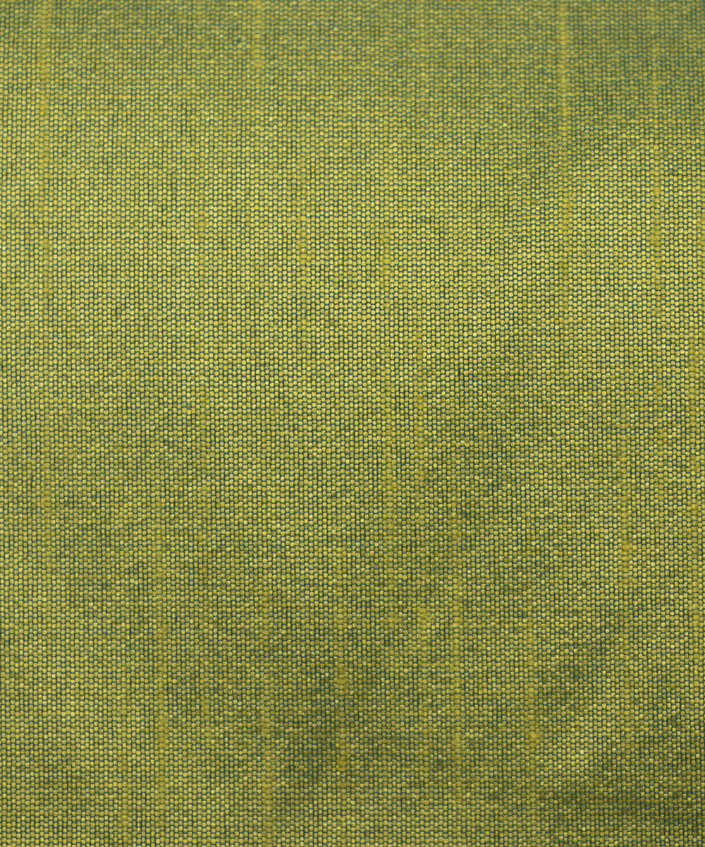 Lime Green Colour Plain Raw Silk Fabric