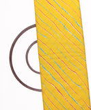 Yellow Colour Lehariya Printed Cotton Fabric
