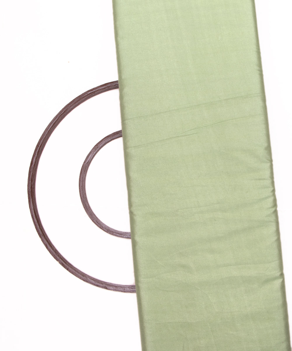Cardamom Green Colour Plain Santoon Fabric