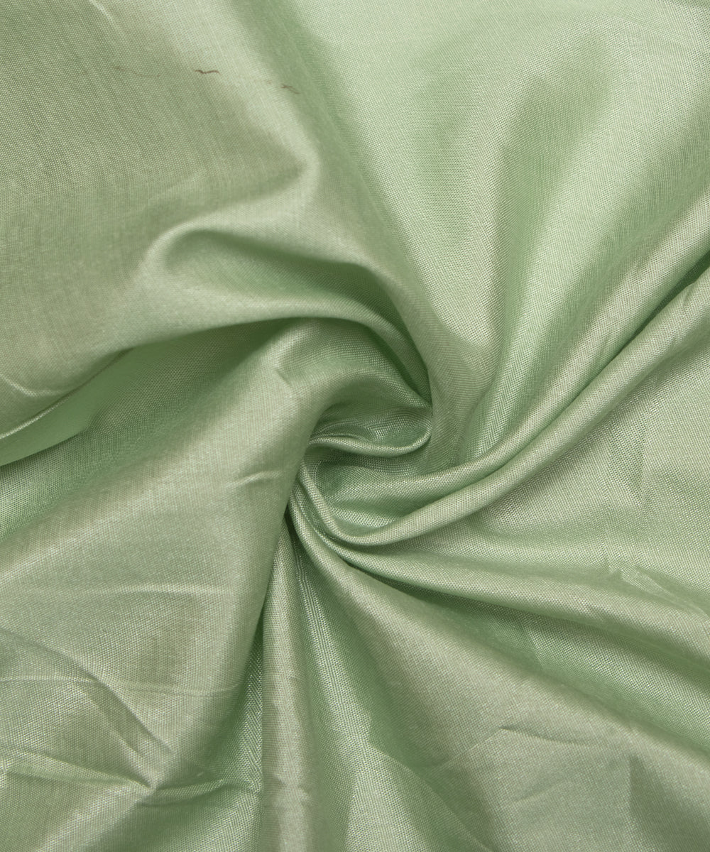 Cardamom Green Colour Plain Santoon Fabric