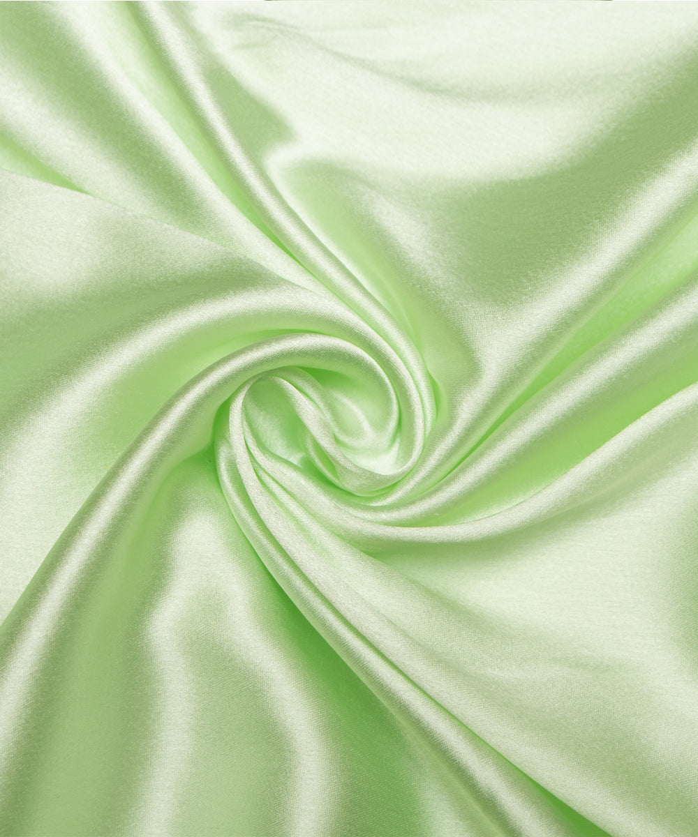 Mint Colour Plain Satin Fabric