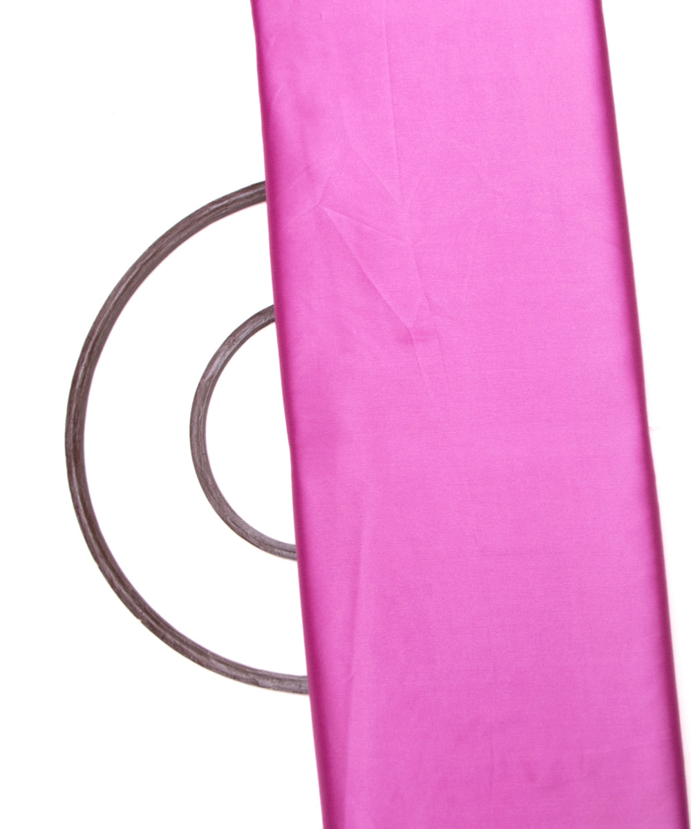 Dark Pink Colour Plain Satin Fabric