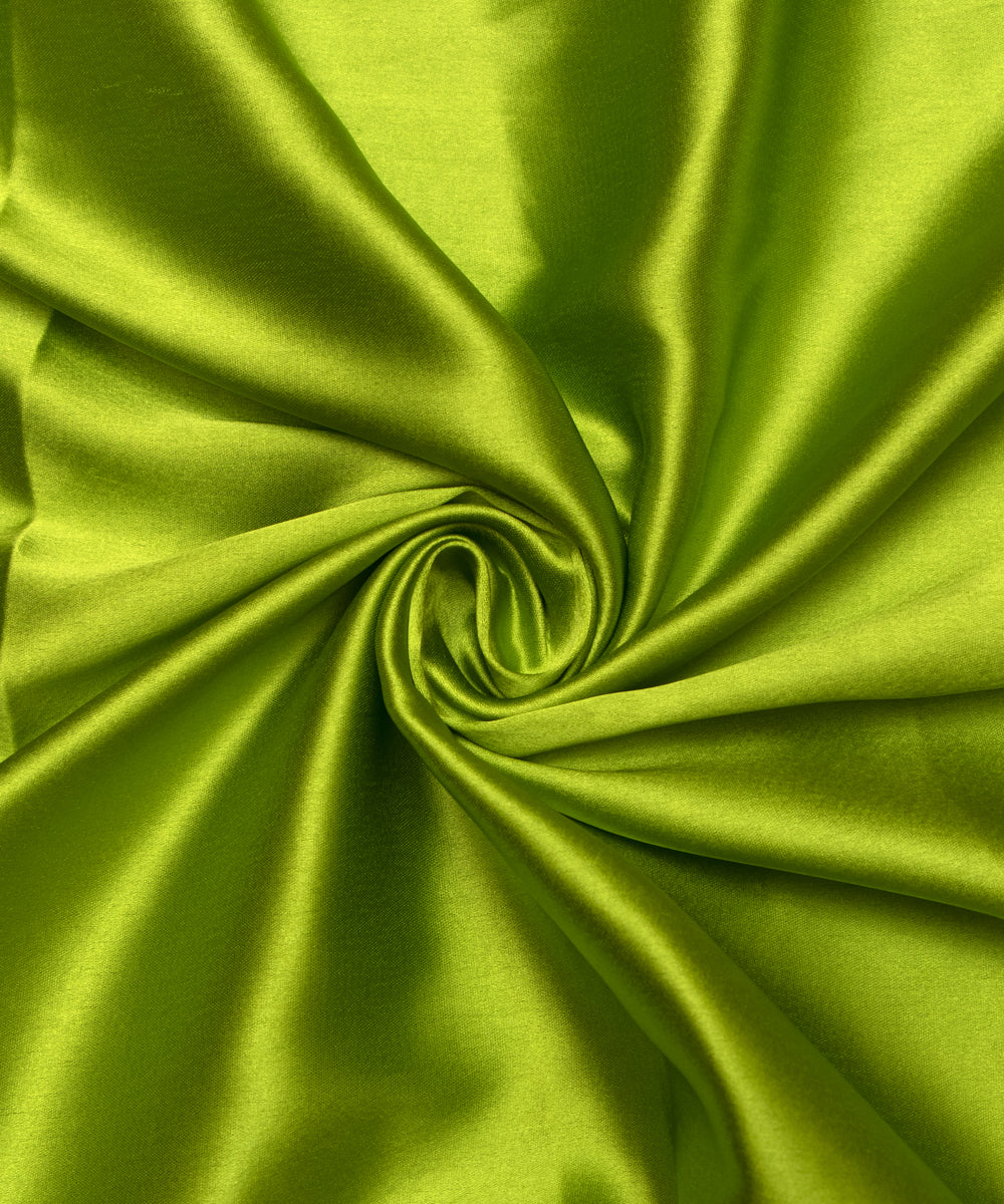 Kelly Green Colour Plain Satin Fabric