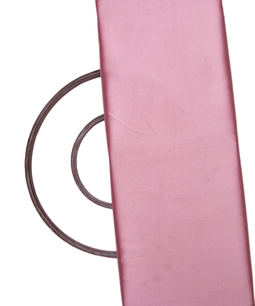 Pink Colour Plain Satin Fabric