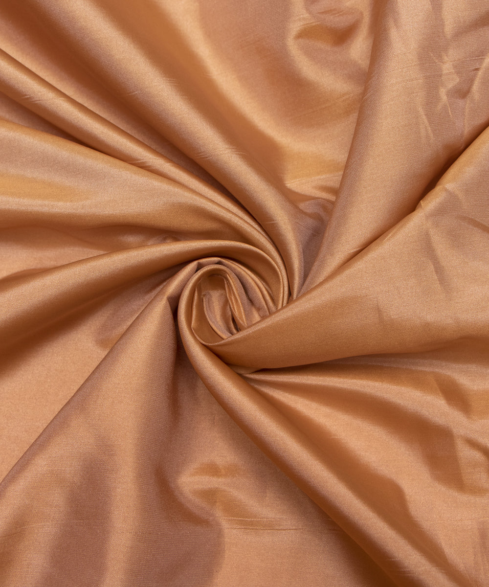 Beige Colour Two Tone Plain Paper Silk Fabric