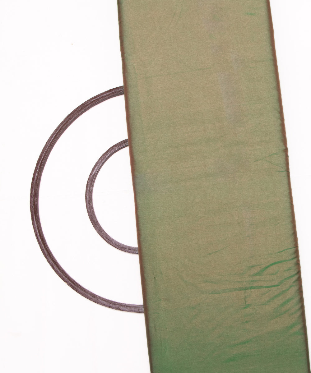 Green Red Colour Two Tone Plain Paper Silk Fabric