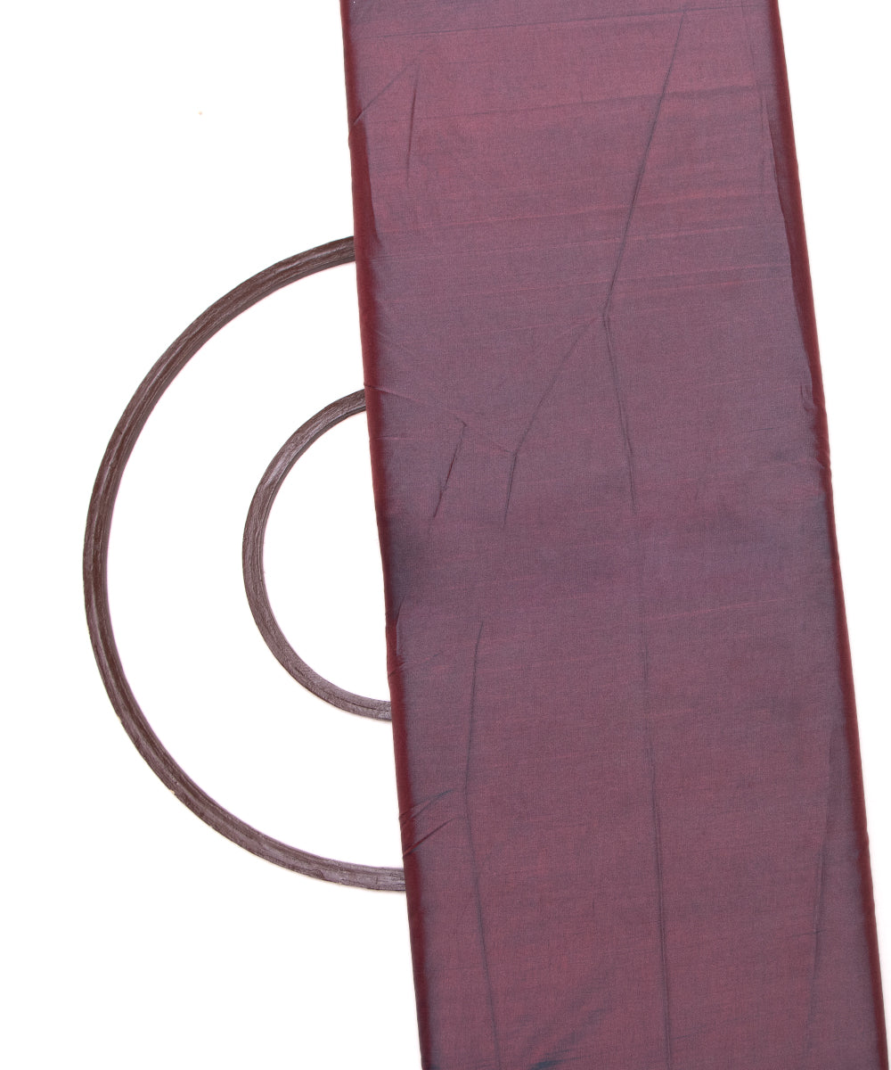 Red Green Colour Two Tone Plain Paper Silk Fabric